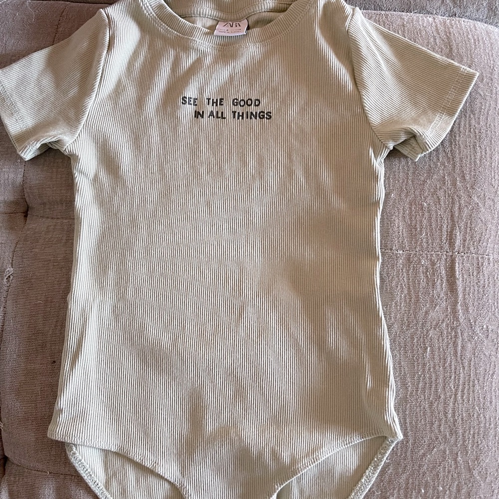 Zara girl body suit and shirt